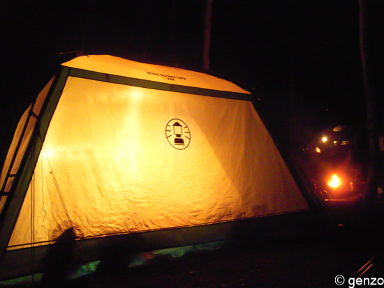 コールマンのタープ